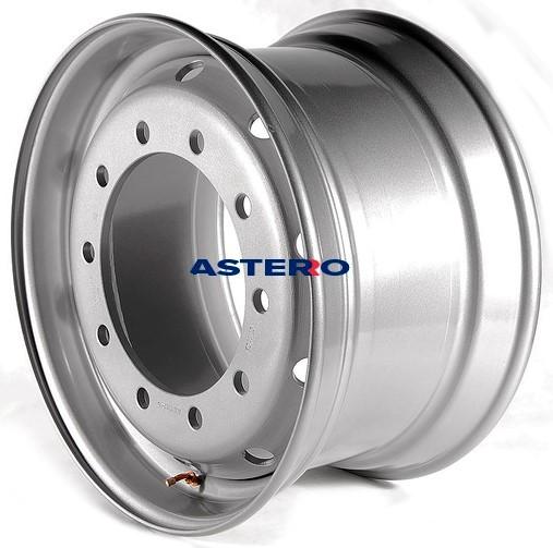 Диск автомобильный Asterro  11,75x22,5 10x335 ет120 Dia 22,5 Silver